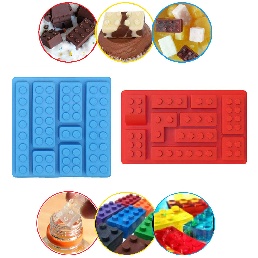  Lego Red Ice Cube Bricks Tray: Ice Cube Molds: Home